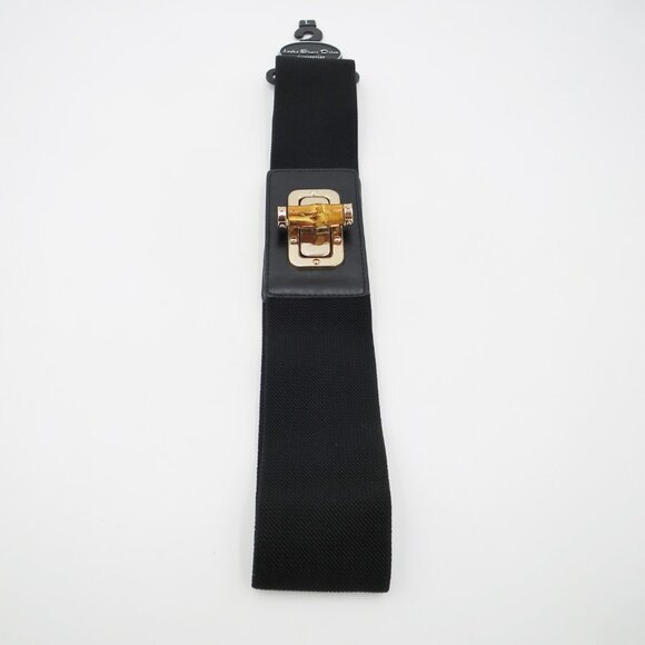 NEW Lake Shore Drive Bamboo Lock Toggle Stretch Belt Size L - Picture 4 of 5